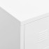 Mueble de TV industrial metal blanco 105x35x42