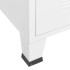 Mueble de TV industrial metal blanco 105x35x42