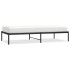 Estructura de cama sin colchón metal negro 90x190