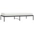 Estructura de cama sin colchón metal negro 90x190