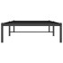 Estructura de cama sin colchón metal negro 90x190