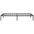 Estructura de cama sin colchón metal negro 90x190