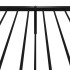 Estructura cama sin colchón con estribo metal negro 80x200
