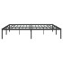 Estructura de cama de metal negro 180x200