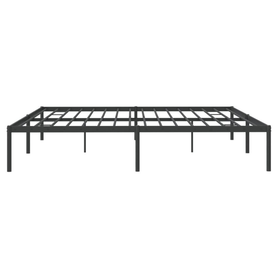 Estructura de cama de metal negro 180x200
