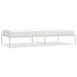 Estructura de cama sin colchón metal blanco 100x200