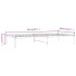 Estructura de cama sin colchón metal blanco 100x200