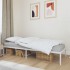 Estructura de cama sin colchón metal blanco 75x190