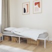 Estructura de cama sin colchón metal blanco 75x190 cm