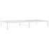 Estructura de cama sin colchón metal blanco 75x190