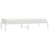 Estructura de cama sin colchón metal blanco 75x190