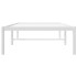 Estructura de cama sin colchón metal blanco 75x190