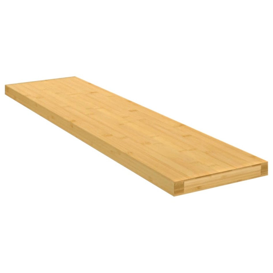 Estante de pared de bambú 80x20x2,5