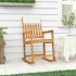 Silla mecedora con cojines madera maciza