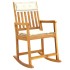 Silla mecedora con cojines madera maciza