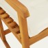 Silla mecedora con cojines madera maciza