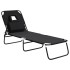 Tumbona plegable acero recubrimiento en polvo tela Oxford
