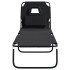 Tumbona plegable acero recubrimiento en polvo tela Oxford