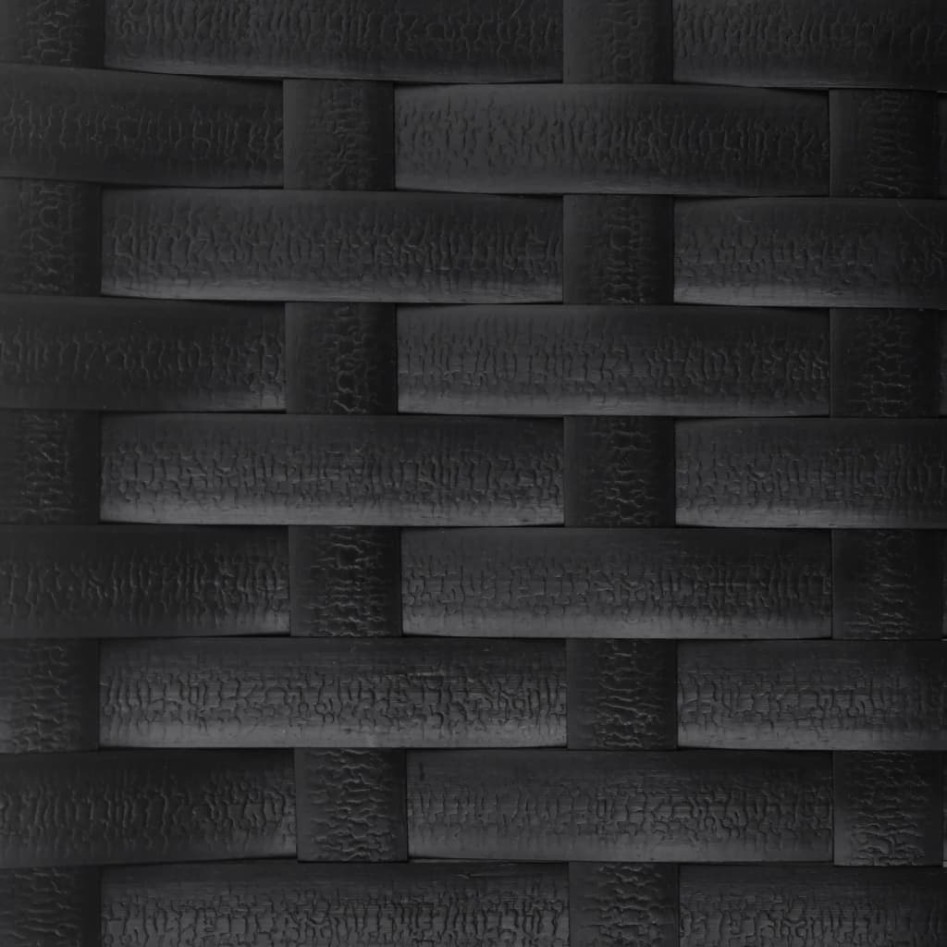 Banco de jardín de 2 plazas con cojín ratán sintético