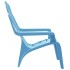 Sillas de jardín niños 2 uds aspecto madera PP azul 37x34x44