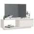 Mueble de TV de madera maciza de pino blanco 110x30x33,5