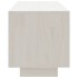 Mueble de TV de madera maciza de pino blanco 110x30x33,5