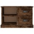 Mueble de TV madera contrachapada roble ahumado 73x35,5x47,5