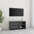 Mueble para TV de madera maciza de pino gris 80x31x39