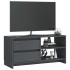 Mueble para TV de madera maciza de pino gris 80x31x39