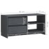 Mueble para TV de madera maciza de pino gris 80x31x39