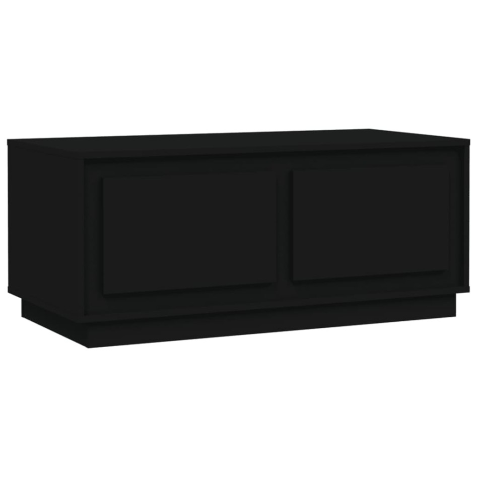 Mesa de centro madera contrachapada negro 102x50x44