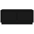Mesa de centro madera contrachapada negro 102x50x44