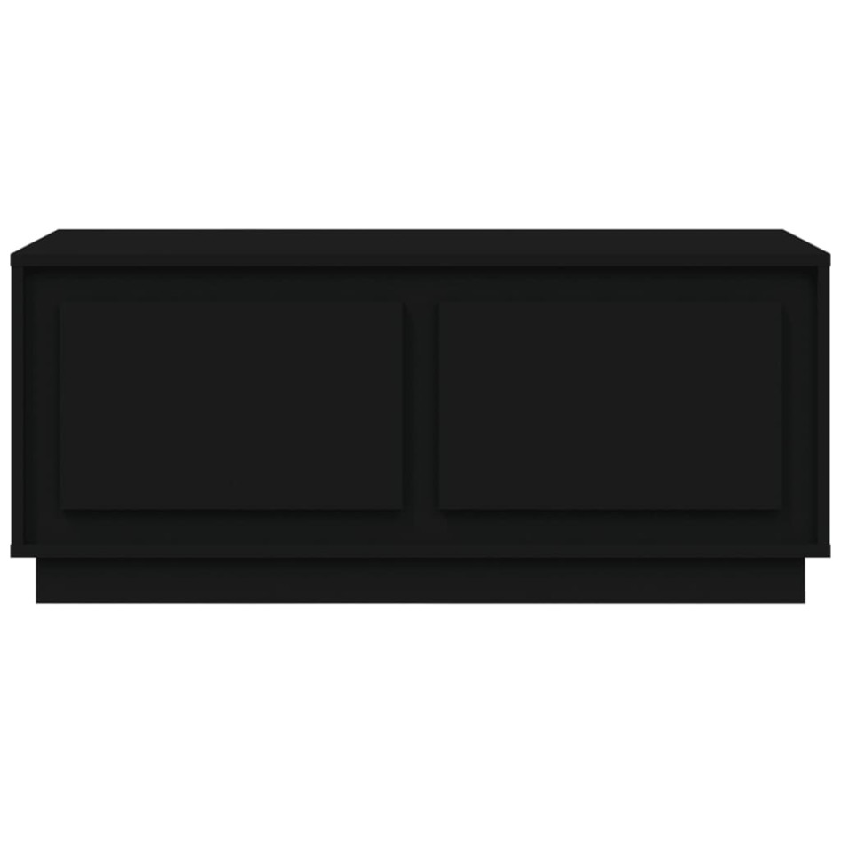 Mesa de centro madera contrachapada negro 102x50x44