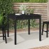 Mesa de jardín madera maciza pino negro 82,5x82,5x76
