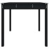 Mesa de jardín madera maciza pino negro 82,5x82,5x76