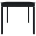 Mesa de jardín madera maciza pino negro 82,5x82,5x76