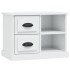 Mesita de noche blanco brillante 60x35,5x45