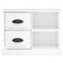 Mesita de noche blanco brillante 60x35,5x45