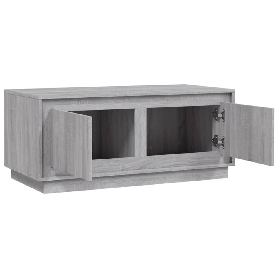 Mesa de centro madera contrachapada gris Sonoma 102x50x44