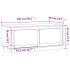 Mesa de centro madera contrachapada gris Sonoma 102x50x44