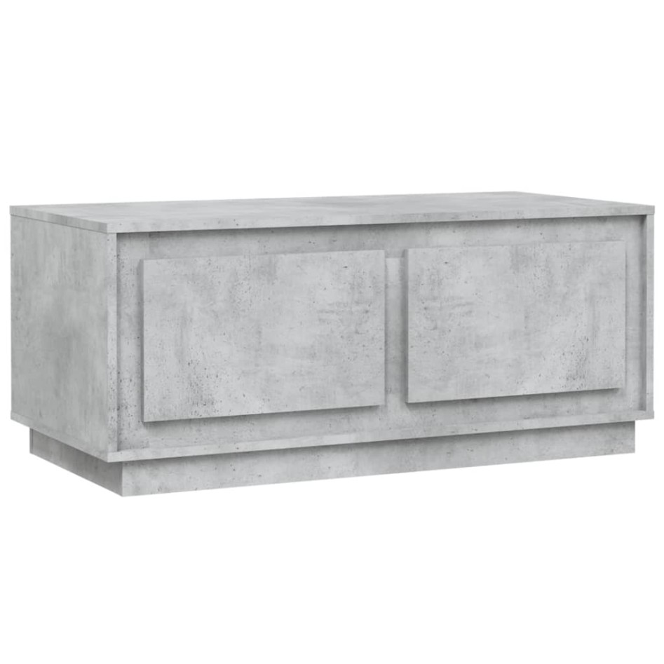Mesa de centro madera contrachapada gris hormigón 102x50x44