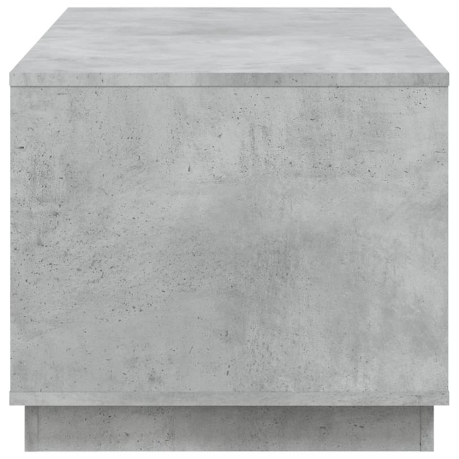 Mesa de centro madera contrachapada gris hormigón 102x50x44
