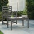 Mesa de jardín madera maciza de pino gris 82,5x50,5x45