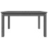 Mesa de jardín madera maciza de pino gris 82,5x50,5x45