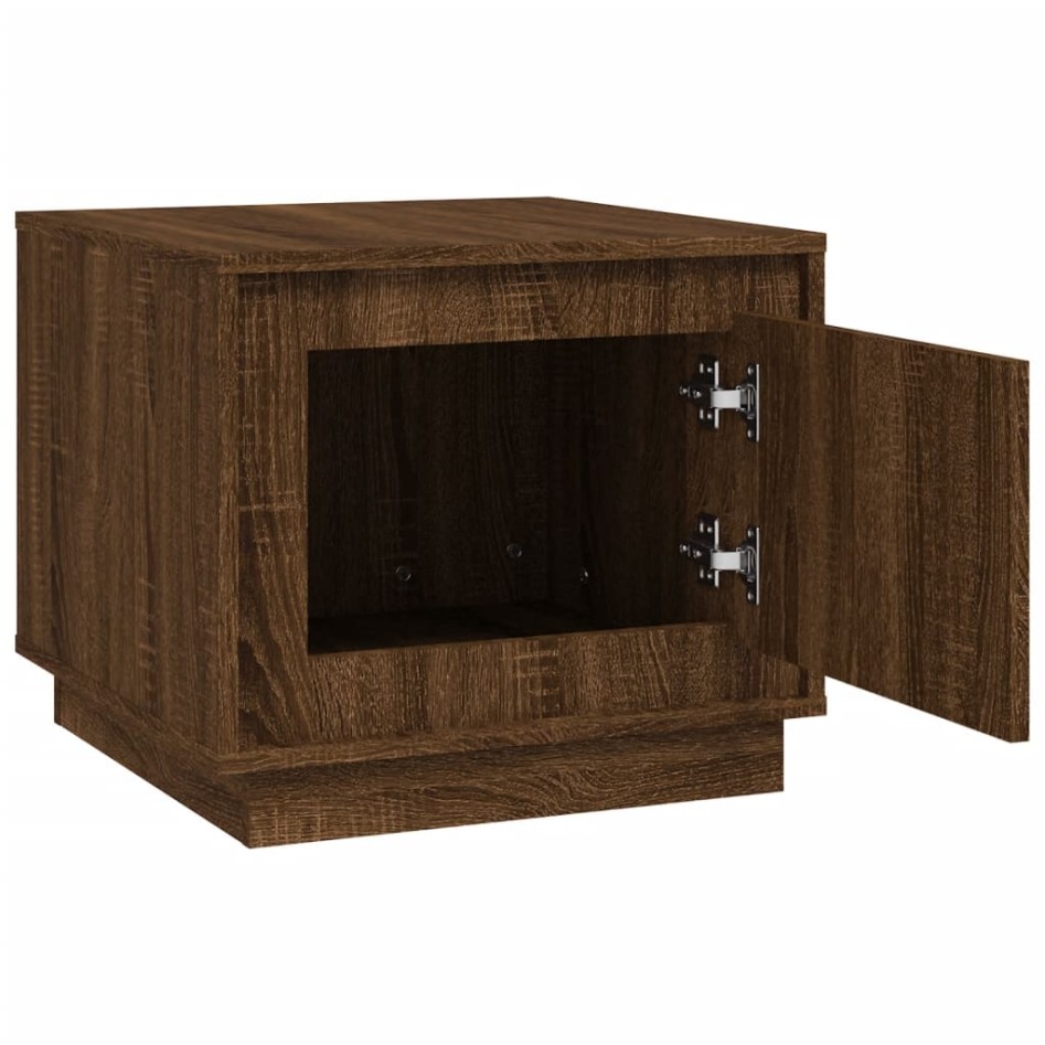 Mesa de centro madera contrachapada roble marrón 51x50x44