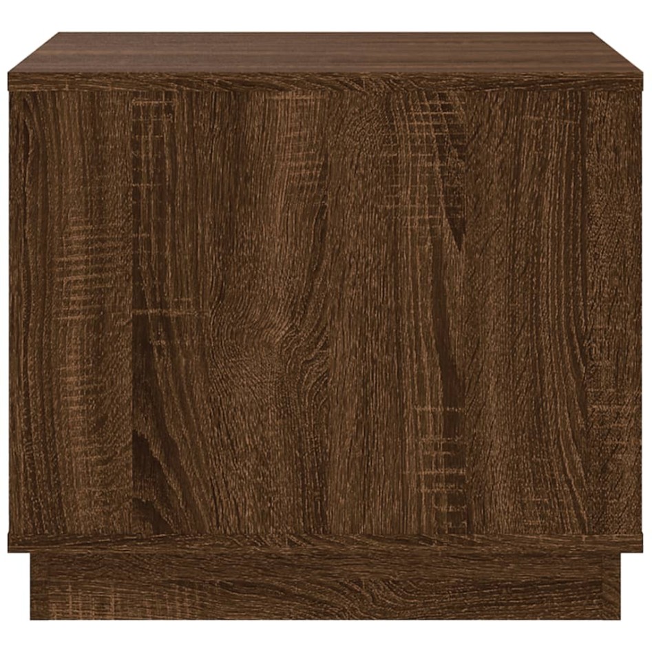 Mesa de centro madera contrachapada roble marrón 51x50x44