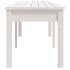 Banco jardín 2 plazas madera maciza pino blanco 159,5x44x45