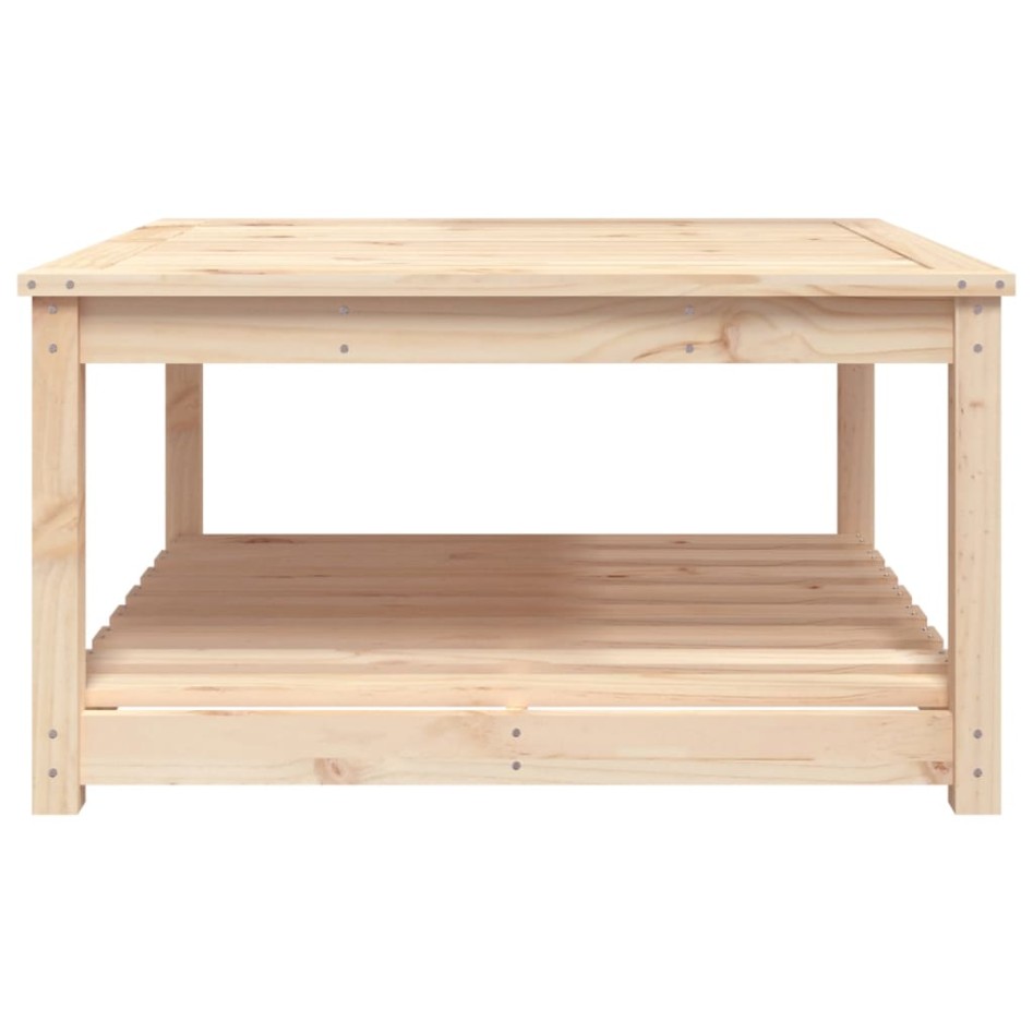 Mesa de jardín madera maciza de pino 82,5x82,5x45