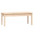 Banco de jardín madera maciza de pino 109x44x45