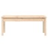 Banco de jardín madera maciza de pino 109x44x45
